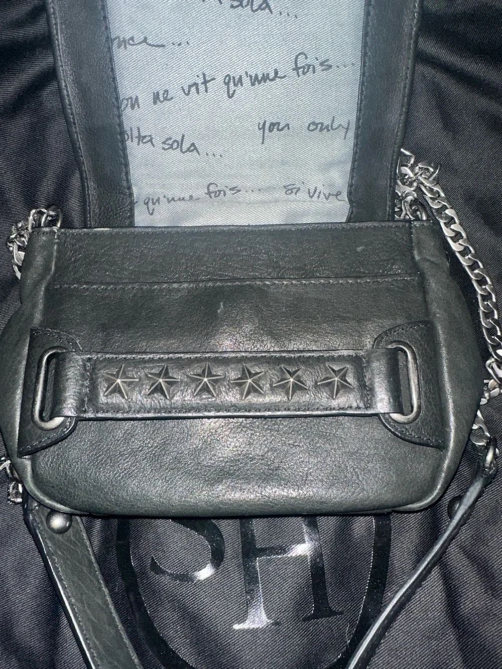 ASH STUDDED LEATHER CROSSBODY BAG - Picture 6 of 16